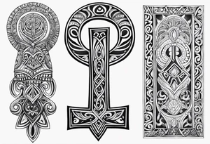 ankh, maori tattoo idea
