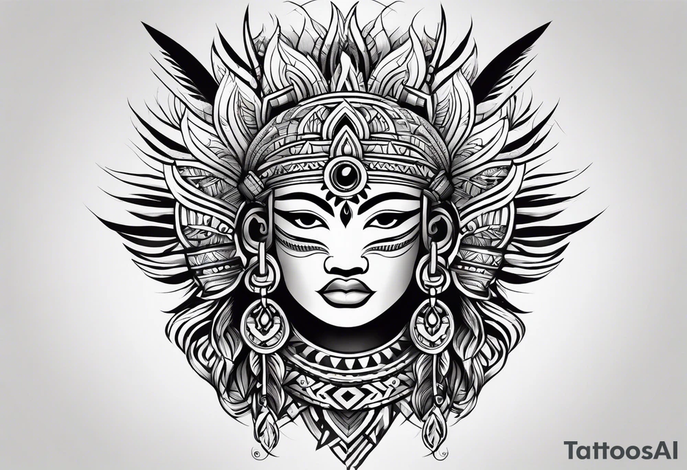 upper arm filipino tribal tattoo idea