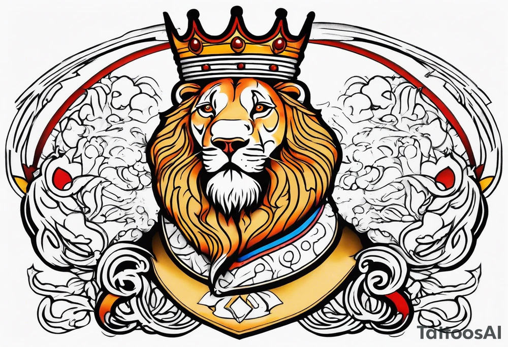 King Saez across the back tattoo idea