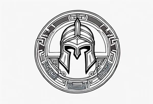 greek spartan symbol tattoo tattoo idea