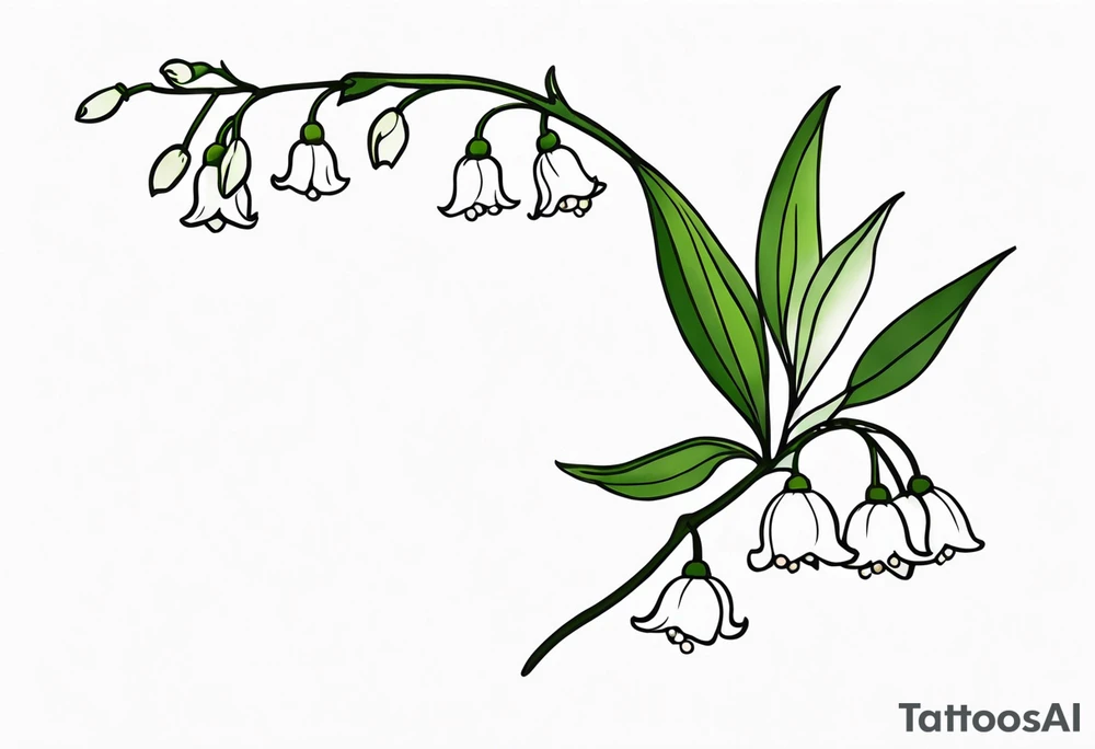 Lily of the valley tattoo idea