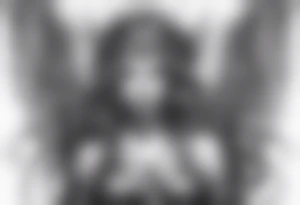 Female angel with sword lightning and lightning eyes tattoo idea