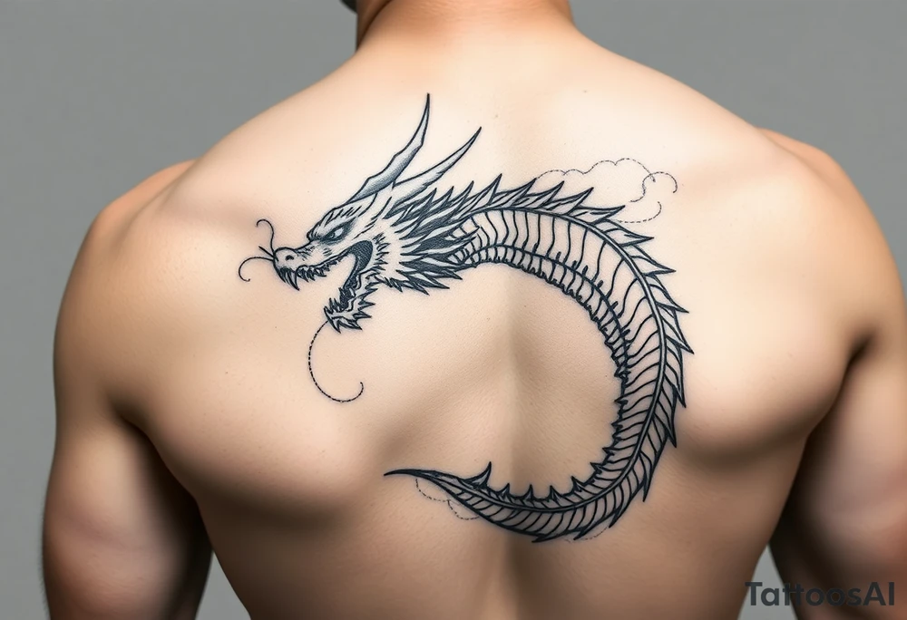 dragon sleeve tattoo idea