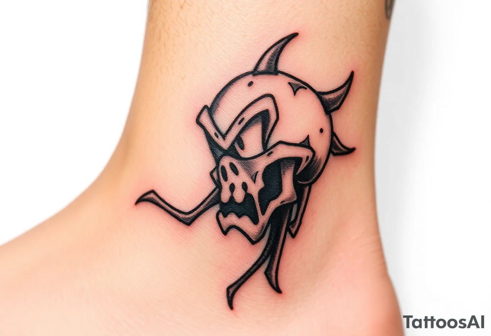 Drippy cartoon tattoo idea