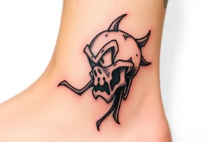 Drippy cartoon tattoo idea
