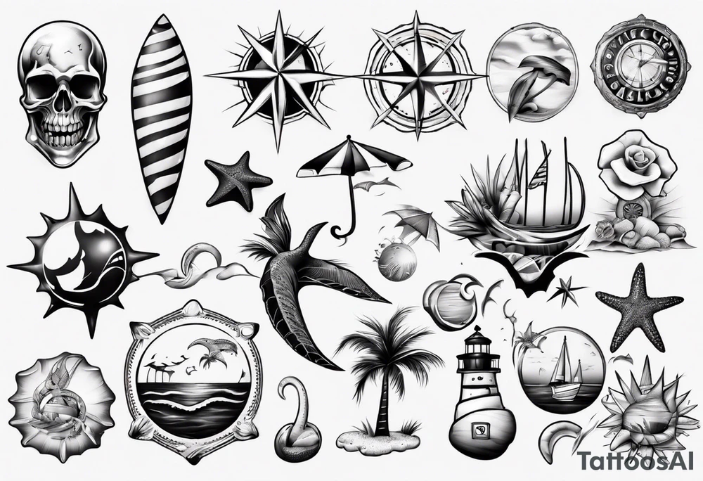 beach tattoo idea