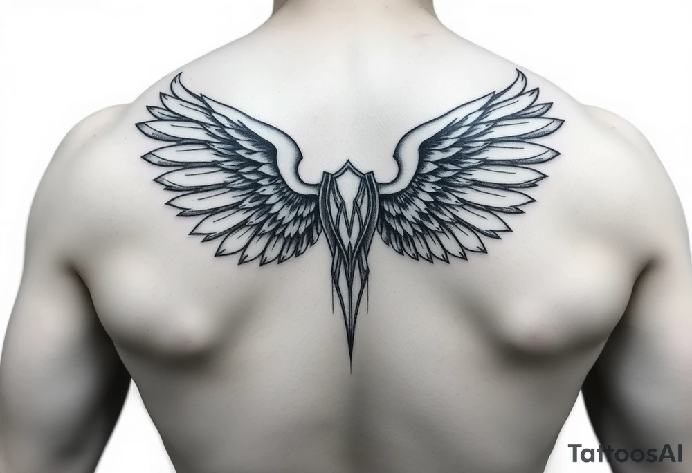 Angel tattoo tattoo idea