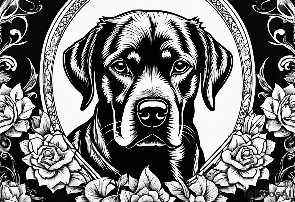 Death dog tattoo idea