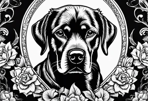Death dog tattoo idea
