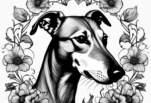 Greyhound tattoo idea