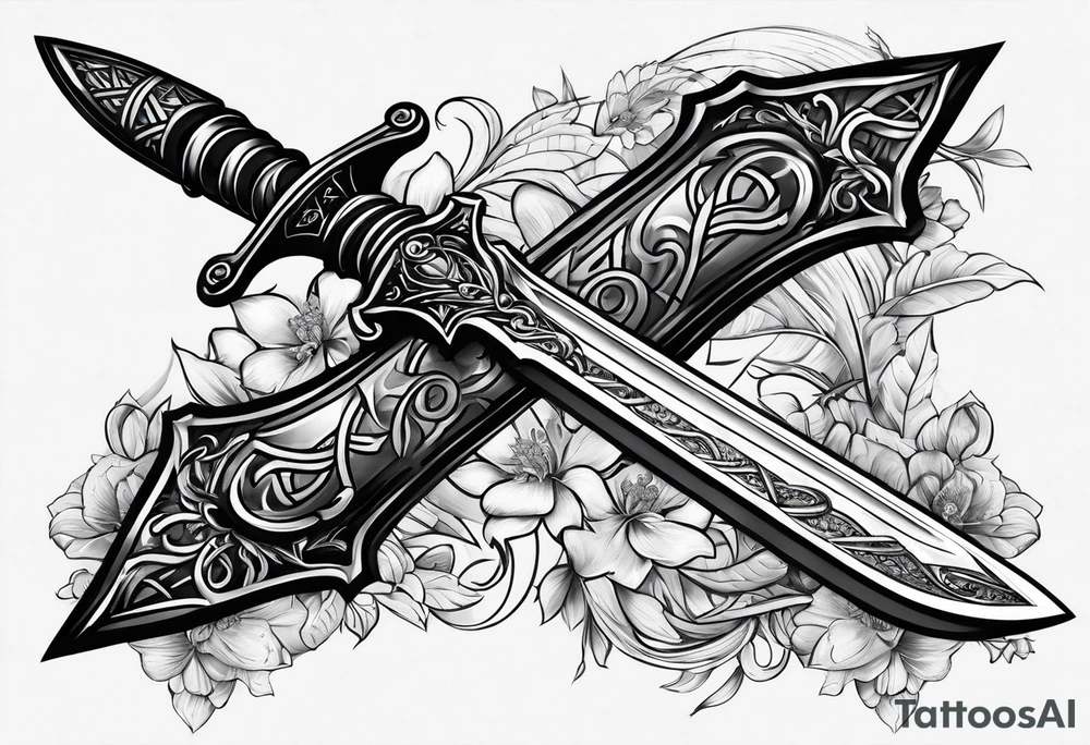 Zulifqar sword tattoo idea