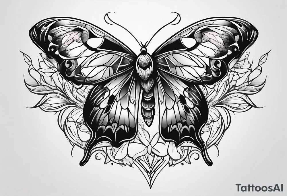 moth tattoo idea