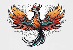 small phoenix tattoo idea