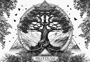 yggdrasil
3 line triangles behind tattoo idea