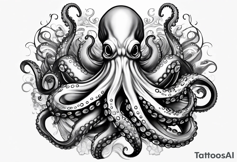 Large sleeve octopus tattoo idea