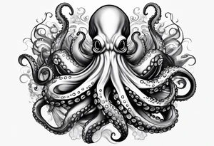 Large sleeve octopus tattoo idea