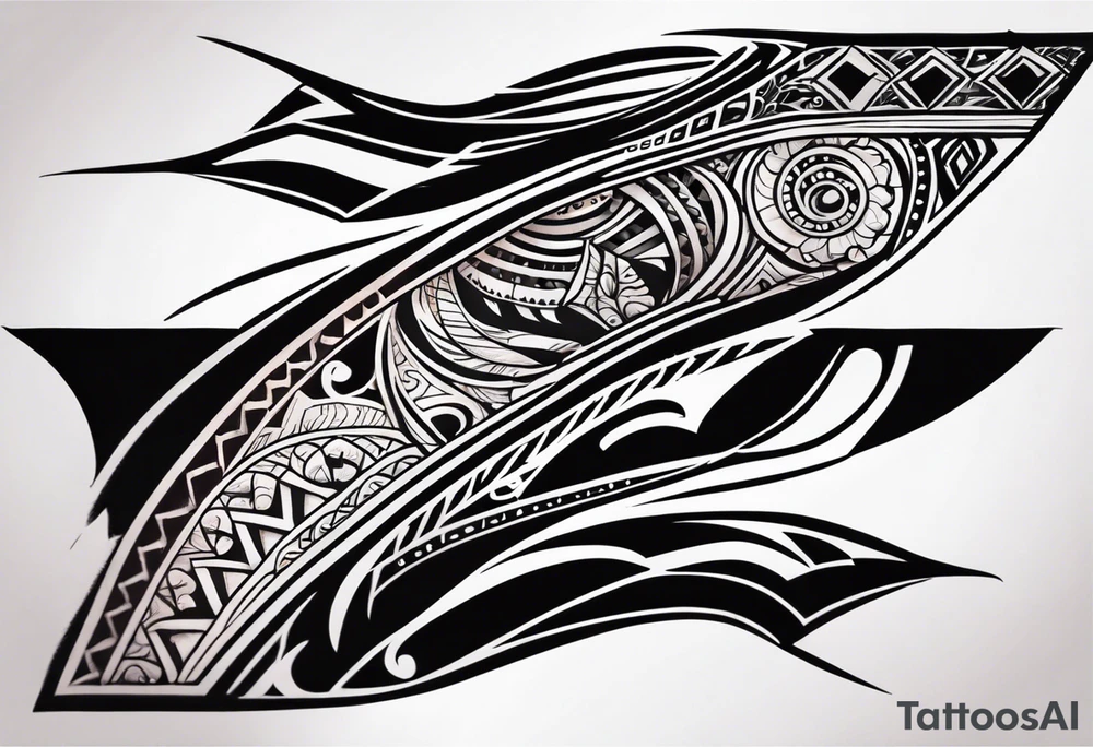 Tribal arm sleeve tattoo idea
