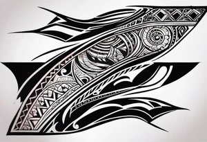 Tribal arm sleeve tattoo idea