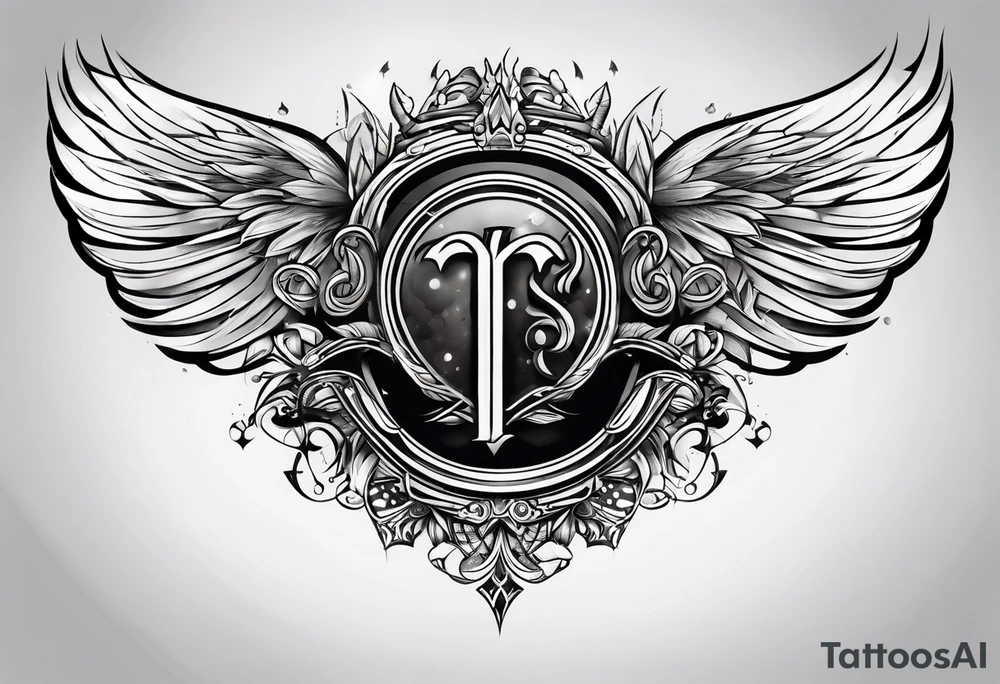 name on chest tattoo idea