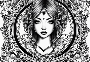 The word Mia in a heart tattoo idea