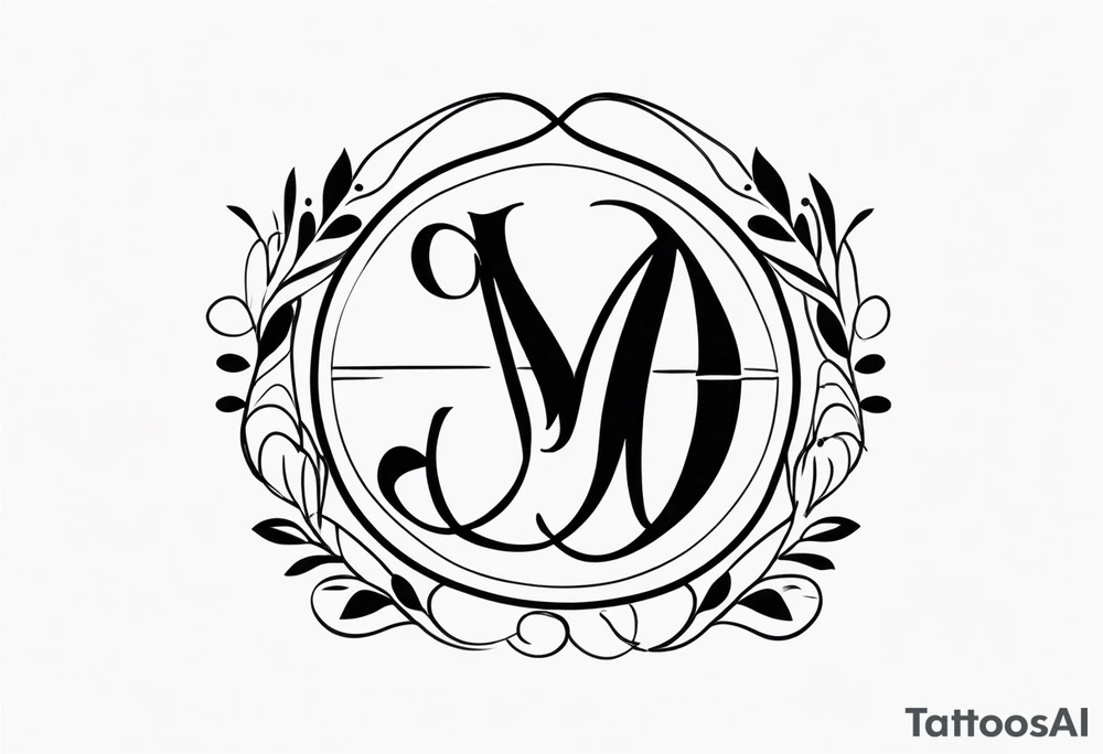 create a Lucas monogram tattoo idea