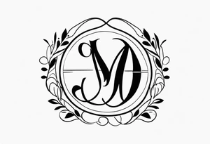 create a Lucas monogram tattoo idea