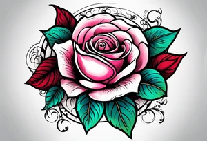 Sexy rose tattoo idea
