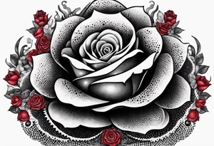 Mexican hat
red rose
day of dead
cactus
masonic tattoo idea