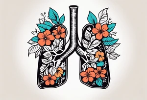 human lungs

old school vintage simple traditional design surrounded by vintage flowers


bold color simple tattoo idea