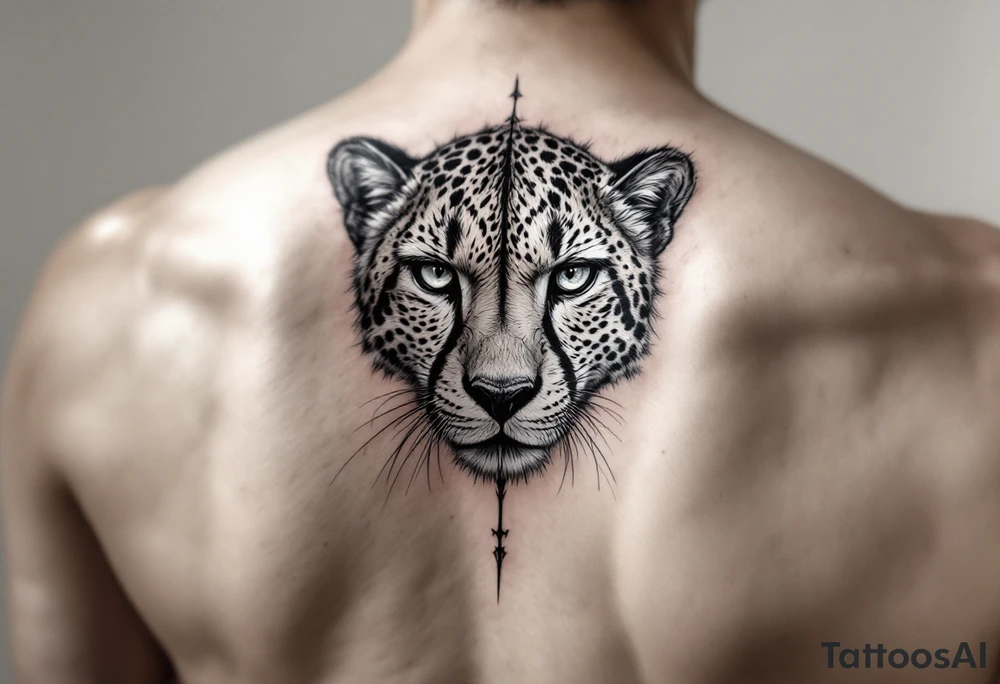 realistic cheetah tattoo idea