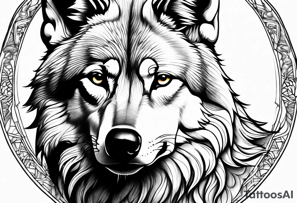 Stoic Wolf tattoo idea