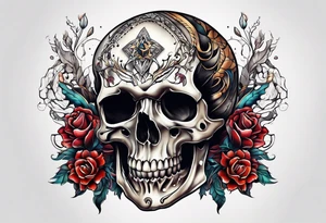 Hands of bones tattoo idea