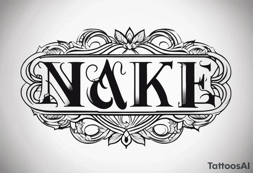 Initial tattoo idea