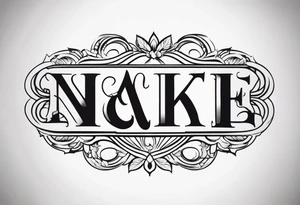 Initial tattoo idea
