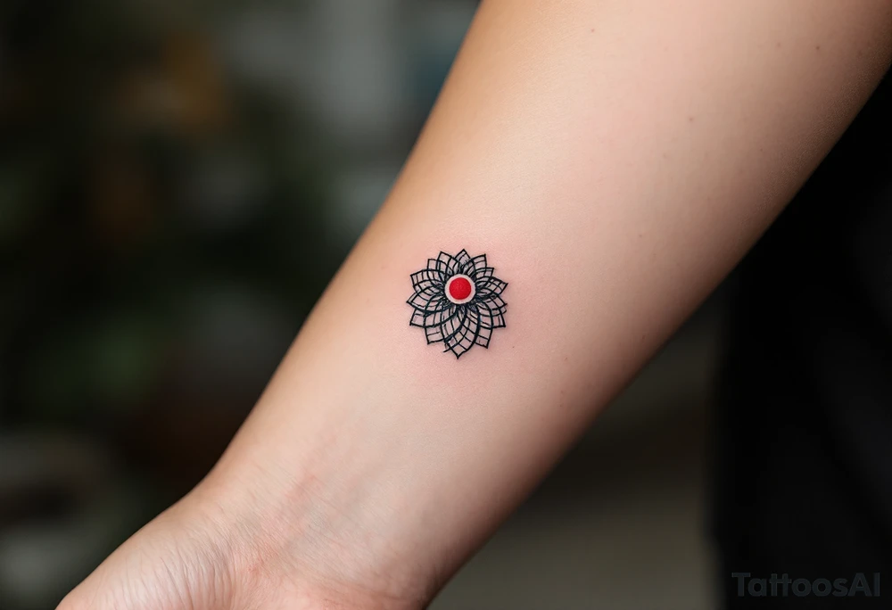 Red Dot of Passion – A small, deep red dot representing desire, emotion, or the heart’s core. tattoo idea