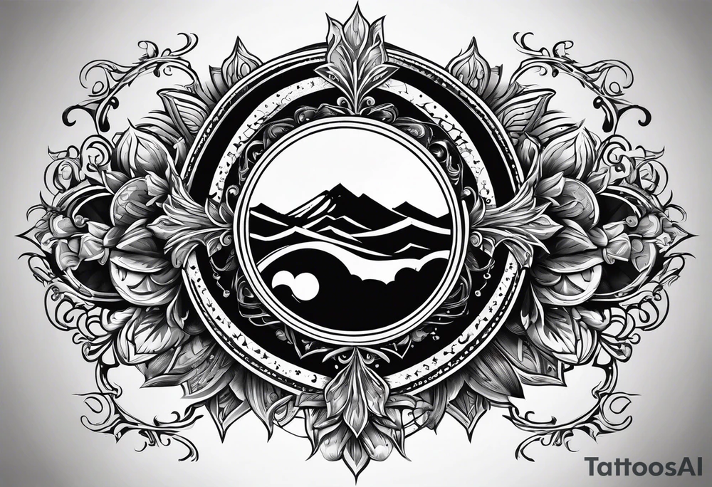 Protective shield with a sun tattoo idea