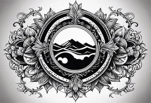Protective shield with a sun tattoo idea