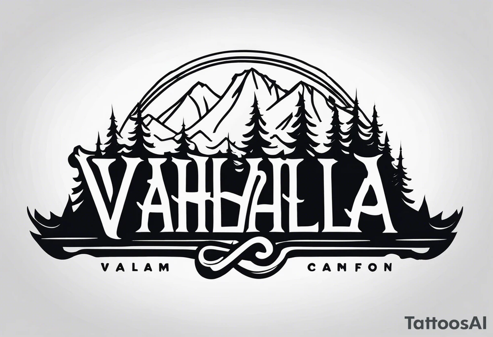Valhalla  mist fog tattoo idea