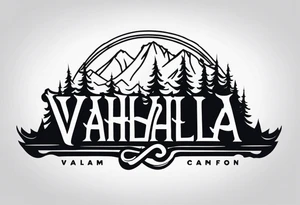 Valhalla  mist fog tattoo idea