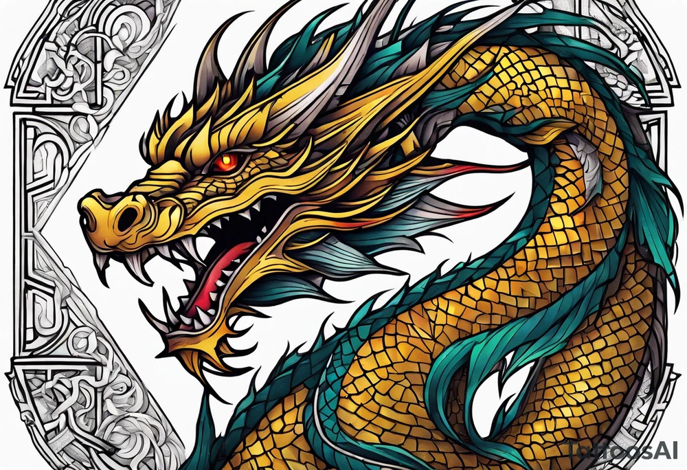 Dragon tattoo idea