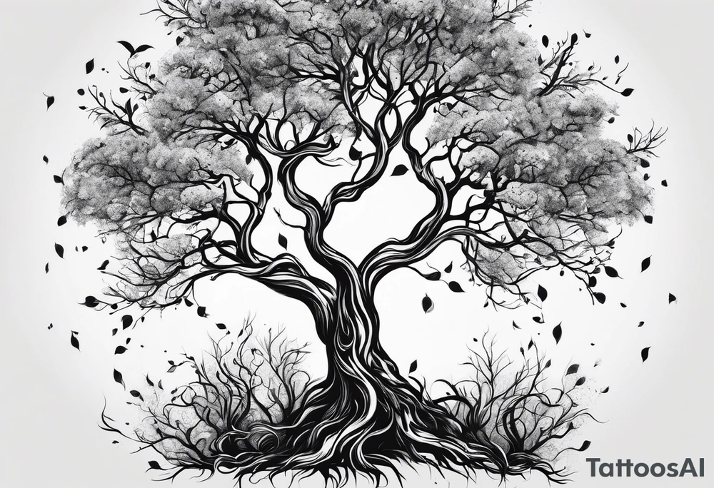 Tree branches tattoo idea