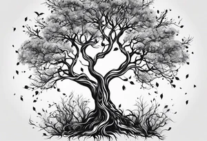 Tree branches tattoo idea