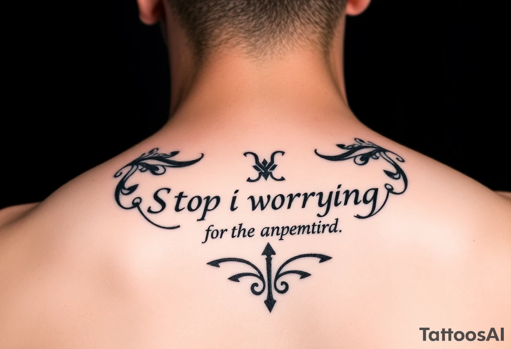 Bible verse 
Lillie 11:27:37
Stop Worrying Mecca 
Mae 12:31:17 tattoo idea