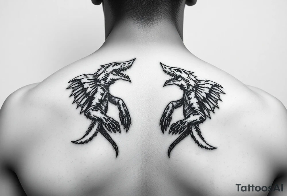 dos escorpiones protegen a la justicia ciega tattoo idea