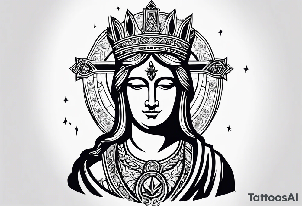 The symbol of Matthias in the bible tattoo idea