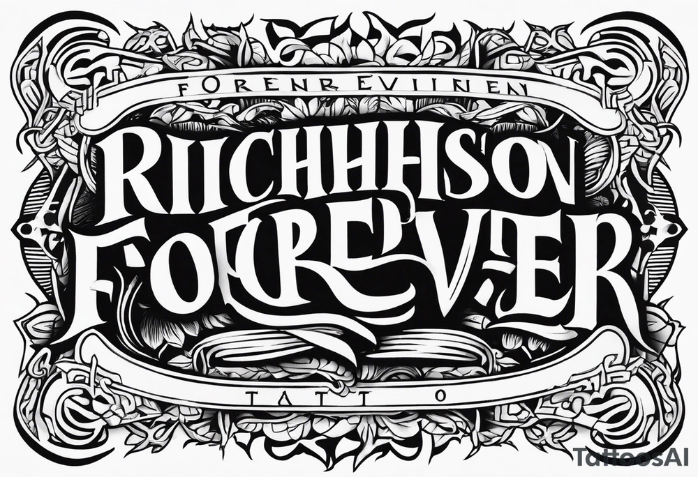 Richardson forever tattoo idea