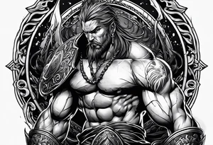 Warrior
Fighting
Bloody tattoo idea
