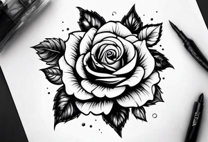 alley rose tattoo idea