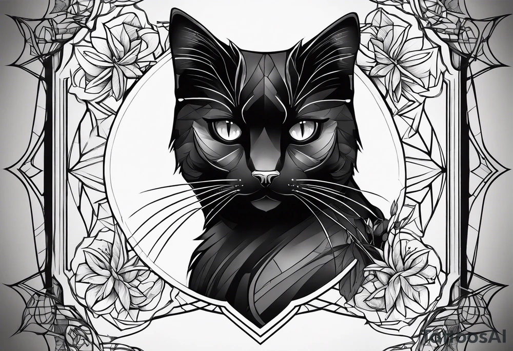 Black Cat tattoo idea