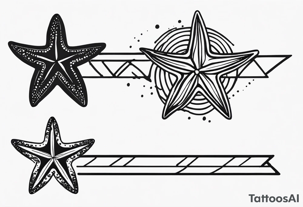 Starfish wrist wrap tattoo idea